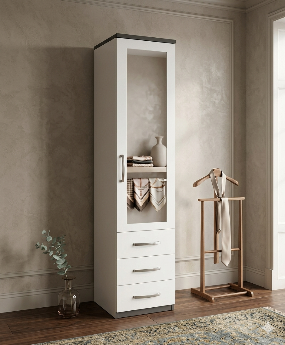 1 Door Wardrobe With Drawers 1 1 Door Wardrobe With Drawers